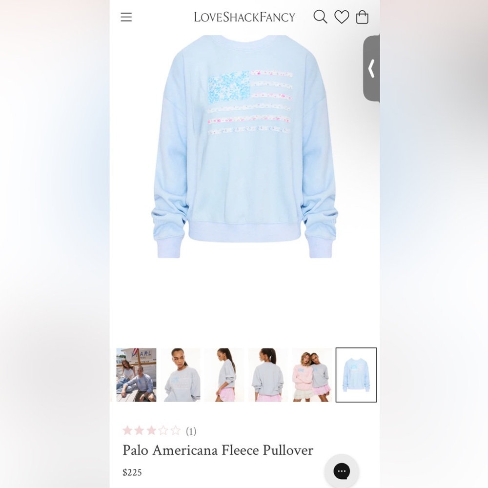 Love shack fancy Palo americana sweatshirt